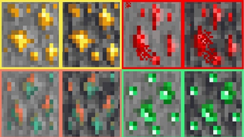 Better-Outlined-Ores-mcpe-bedrock