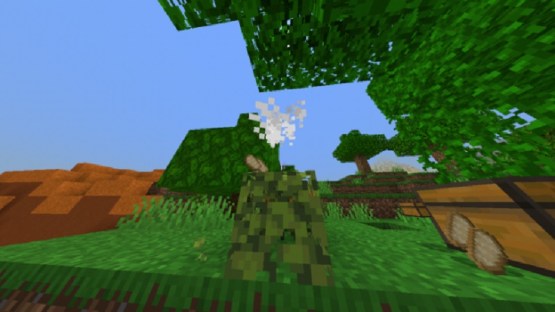 leaves-drop-op-item-addon-mcpe-bedrock