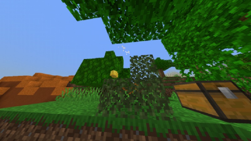 leaves-drop-op-item-addon-mcpe-download