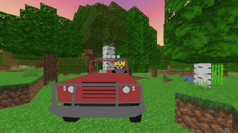 trevor’s-car-from-gta-addon-mcpe-bedrock